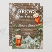 Brews, bevor ich das Probe-Dinner aus Wald mache Einladung (Vorne/Hinten)