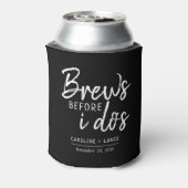 Brews Bevor ich den Co-Ed-Polterabend mache Dosenkühler (Kanne Rückseite)