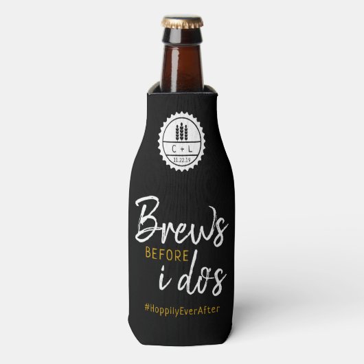 Brews Bevor ich den Co-Ed-Polterabend mache Flaschenkühler (Flaschenvorderseite)