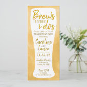 Brews, bevor ich die Engagement-Partei tue Einladung (Stehend Vorderseite)