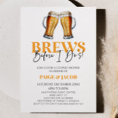 Brews, bevor ich es tue! Bier Wedding Couples Dusc Einladung
