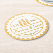 Brews, bevor ich es tue, Bierflasche Runder Pappuntersetzer (Angewinkelt)