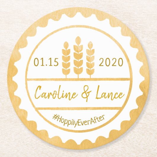 Brews, bevor ich es tue, Bierflasche Runder Pappuntersetzer (Vorderseite)