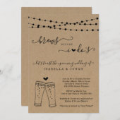 Brews, bevor ich Paare Brautdusche Einladung (Vorne/Hinten)