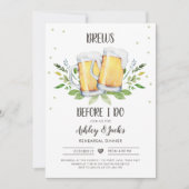 Brews, bevor ich Probe Abendessen Einladung Coed (Vorderseite)