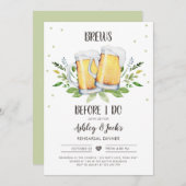 Brews, bevor ich Probe Abendessen Einladung Coed (Vorne/Hinten)