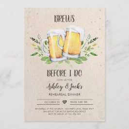 Brews, bevor ich Probe Abendessen Einladung Coed