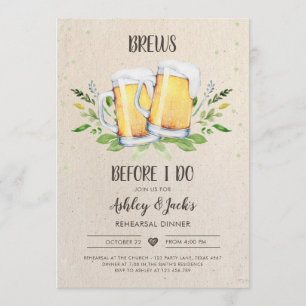 Brews, bevor ich Probe Abendessen Einladung Coed