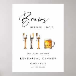 Brews, bevor ich Probe zu Abend esse Poster