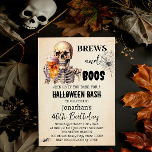 Brews & Boos Halloween Einladung