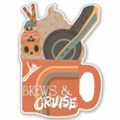 Brews & Cruise Sticker (Vorderseite)