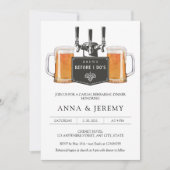 Brews vor dem Bier Lässige Probe Dinner Einladung (Vorderseite)