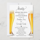 Brews vor dem I do Paare Dusche Einladung (Vorderseite)