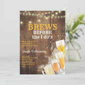 Brews vor der "I Do"-Engagement-Partei Einladung (Stehend Vorderseite)