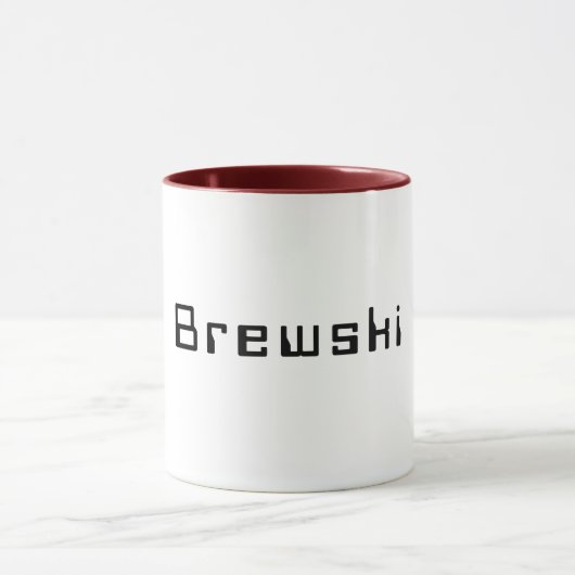Brewski cooles Bier-trendy Zitat lustige Slang Tasse (Zentrum)
