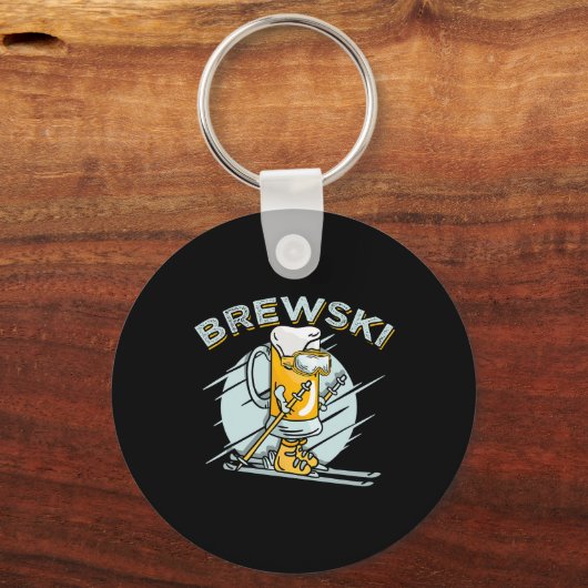 Brewski - Skibier für Wintersport Schlüsselanhänger (Vorderseite)
