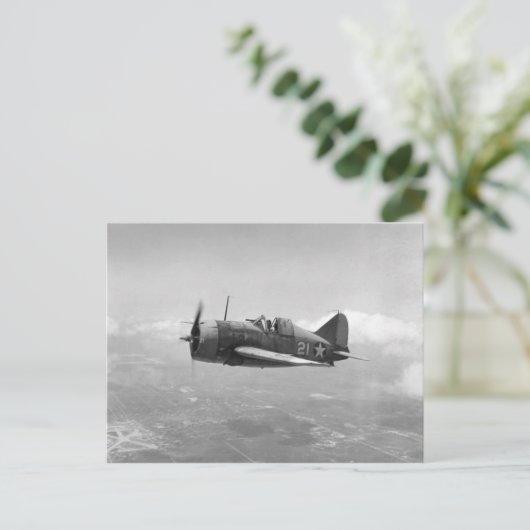 Brewster Buffalo Postkarte (Stehend Vorderseite)