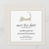 Brewster Cape Cod Wedding Save the Date (Vorne/Hinten)