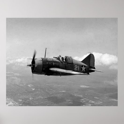 Brewster F2A Buffalo Poster (Vorne)