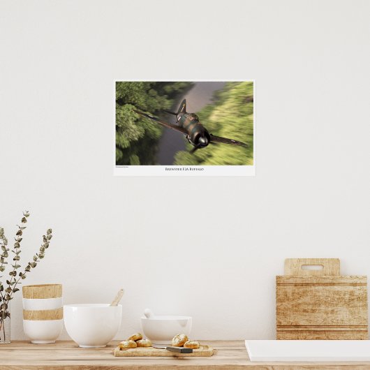 Brewster F2A Buffalo Poster (Küche)