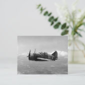 Brewster F2A Buffalo Postkarte (Stehend Vorderseite)