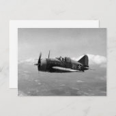 Brewster F2A Buffalo Postkarte (Vorne/Hinten)