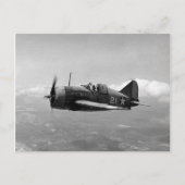 Brewster F2A Buffalo Postkarte (Vorderseite)