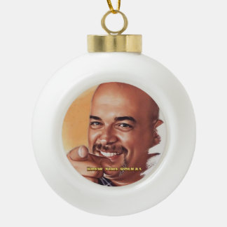 Brewster J. Schneeflocke gerahmter Weihnachtsschmu Keramik Kugel-Ornament