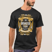 BREWSTER Name, BREWSTER Familienname Wappen T-Shirt (Vorderseite)