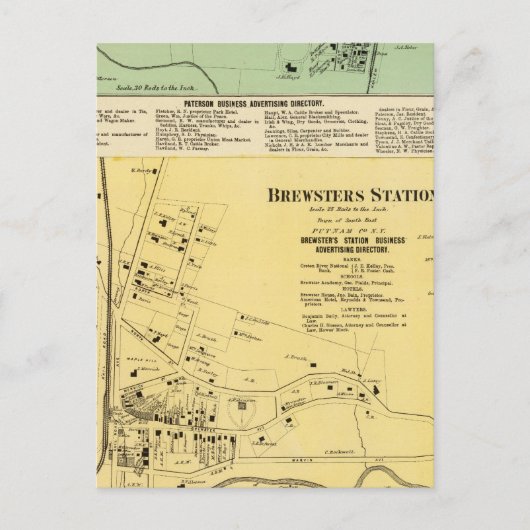 Brewsters Sta., Patterson Postkarte (Vorderseite)