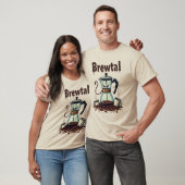 Brewtal Coffee Pot Krieger | Lustiges Kaffeeshirt T-Shirt (Unisex)