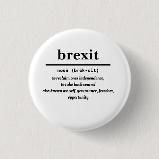 brexit Abzeichen Button