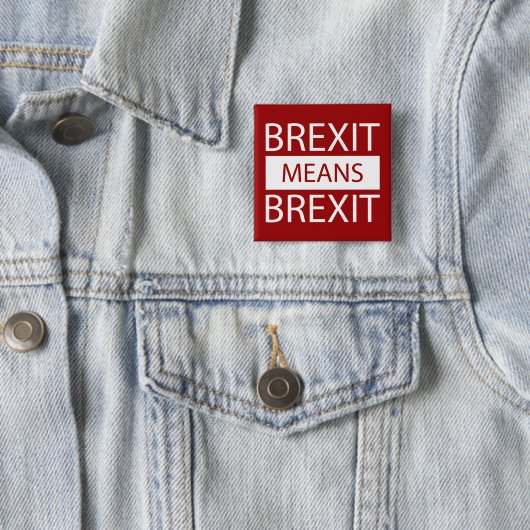 Brexit bedeutet Brexit Button (Beispiel)