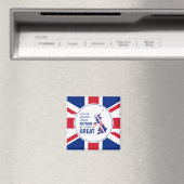 BREXIT Britain Always Great Patriotic Union Jack Magnet (In Situ (Geschirrspüler))