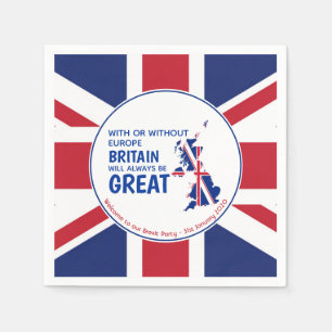 Brexit-BRITAIN IMMER GROSSES, individuelles Papier Serviette