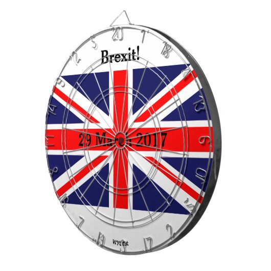 Brexit Briten Dartscheibe (Vorderseite rechts)