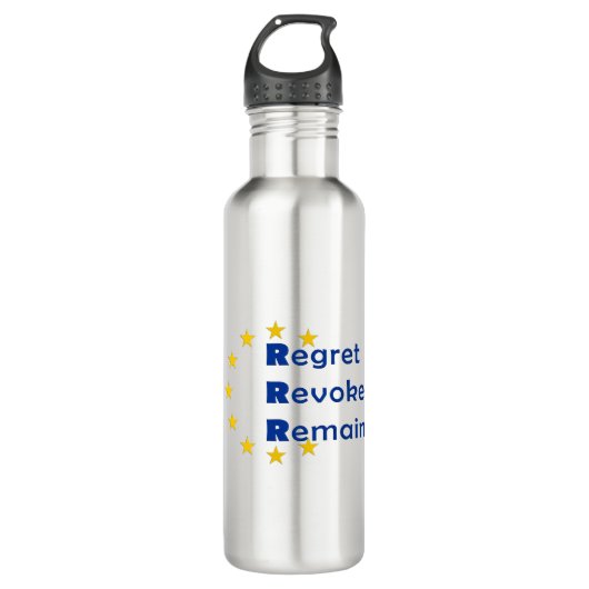 Brexit Entwurf Edelstahlflasche (Vorderseite)