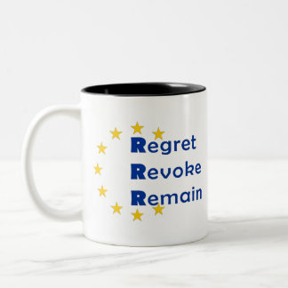 Brexit Entwurf Zweifarbige Tasse