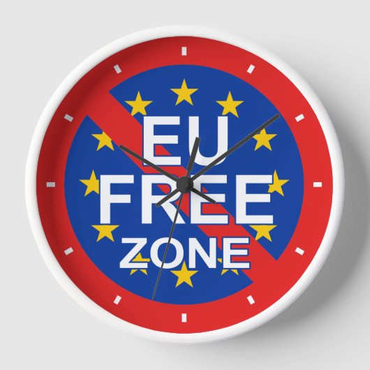 Brexit-EU-FREIZONE Uhr (Vorderseite)