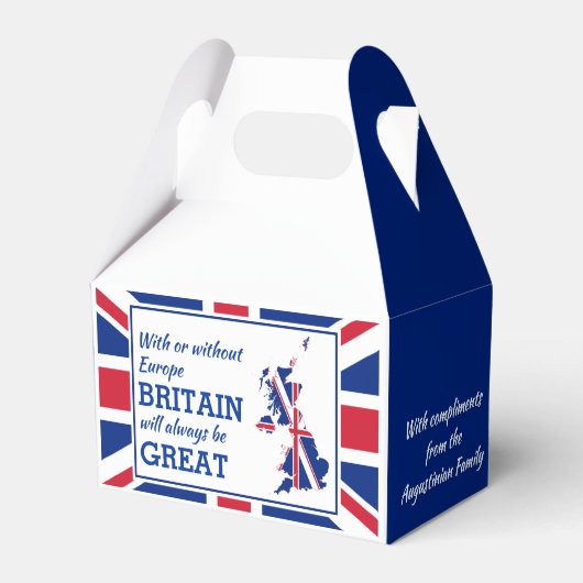 BREXIT Foto-BRITAIN IMMER GREAT Union Jack hinzufü Geschenkschachtel (Vorderseite)