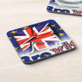 Brexit Getränkeuntersetzer (Linke Seite)