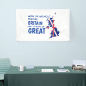 BREXIT GROSSBRITANNIEN EUROPA BANNER (Messeveranstaltung)