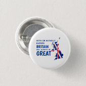 BREXIT GROSSBRITANNIEN EUROPA BUTTON (Vorne & Hinten)
