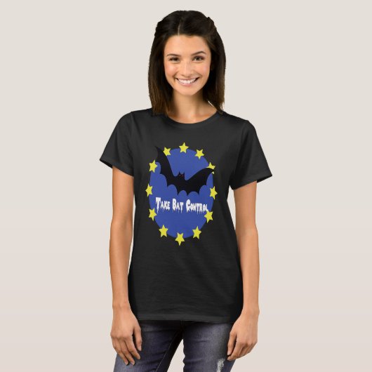 Brexit Halloween Take Bat Control T-Shirt (Vorne ganz)