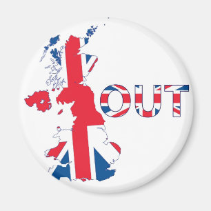 BREXIT HERAUS GEWERKSCHAFTS-JACK MAGNET