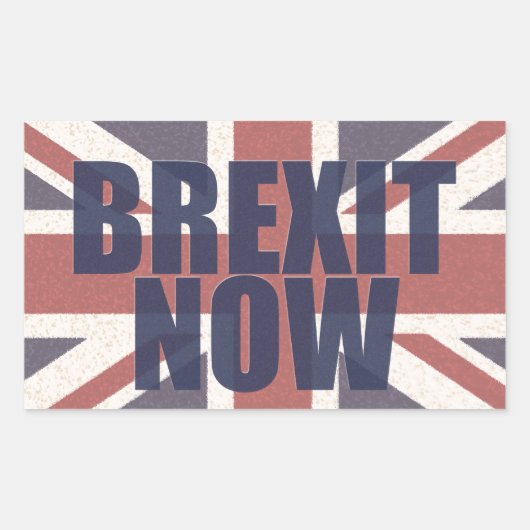 Brexit jetzt Stickers (Vorderseite)