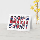Brexit Karte (Gelbe Blume)