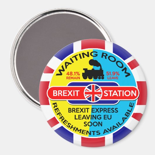 Brexit Magnet (Vorderseite/Rückseite)