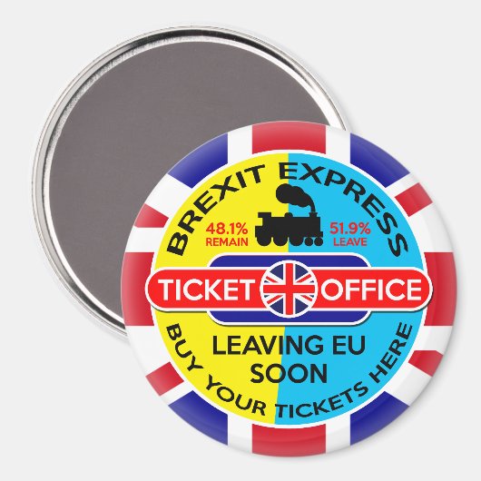 Brexit Magnet (Vorderseite/Rückseite)