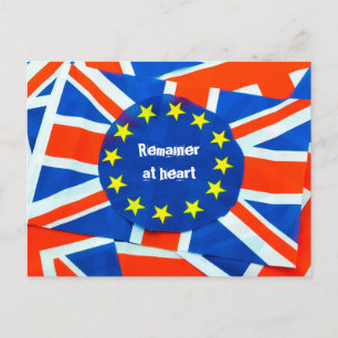 Brexit-Memorabilitäten für ein wichtiges Ereignis Postkarte